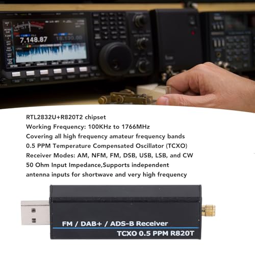 100KHz-1766MHz RTL SDR Ontvanger RTL2832U R820T2 0,5PPM TCXO Software Gedefinieerde Radio Receiver voor verschillende Radio het ontvangen van behoeften 3