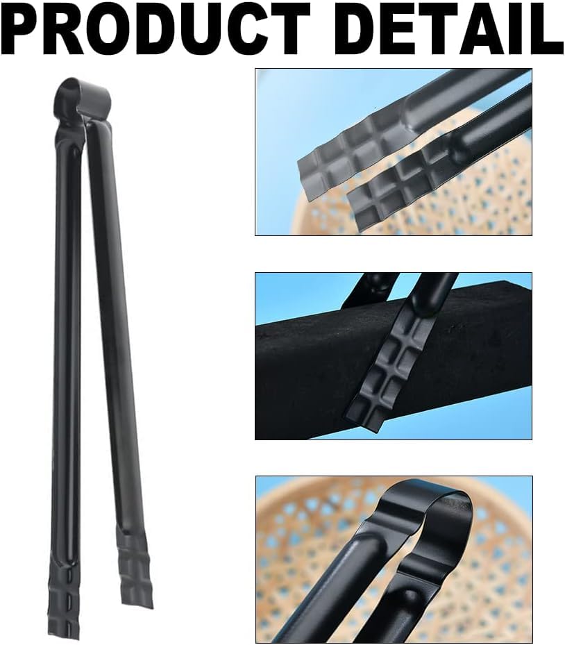 BBQ Charcoal Clip, Multifunctionele metalen BBQ Clip Tang Klem voor Vuilnis Houtskool Serveergereedschap Houtskool Tang Klem 3