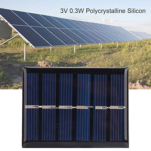 4Stuks 3V 0,3W Polykristallijne Silicium DIY Zonnepaneel Waterdichte DIY Safety Solar Power Charging Panel met kabel 65x48mm Camping 5