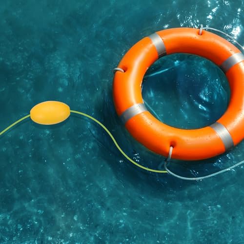 7FT Float Touw Herinnering Lead, Heavy Duty Buoy Ball Float Leash met roestvrij stalen haak Drift Touw Marker Buoy Float Touw voor de visserij Drift Jet-Ski Kayak Bootaccessoires, Groen 4