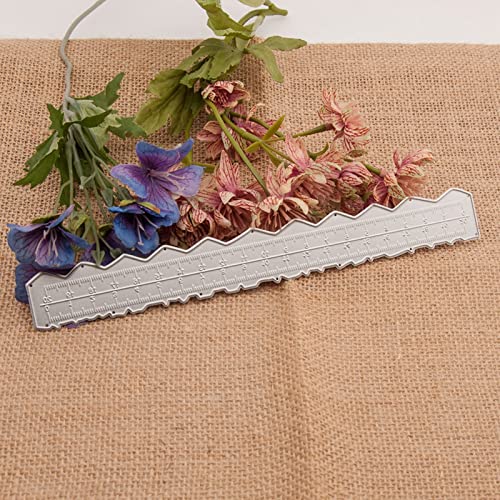 Deckle Edge Liniaal Tearring Liniaal Carbon Steel 3 stuks Onregelmatige randen Liniaal DIY maken Carbon Steel Embossing Aantrekkelijke decoratieve lichtgewicht kaarten maken gereedschap 4