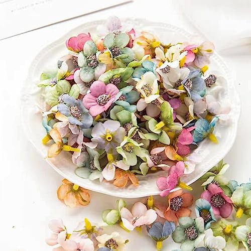 100 st Artificial Daisy Flower Heads Small Silk Daisy Flowers Multicolor Faux Flowers Heads for DIY Wreath Craft Party 5
