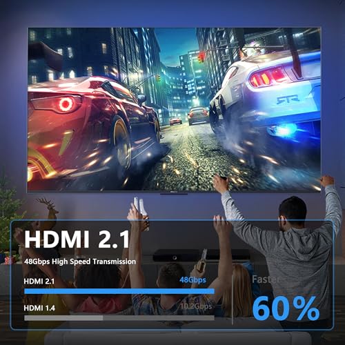 Magnetische HDMI Adapter, 10 Pin, HDMI 2.1 Plug naar Bus Extender Connection, 8K UHD Video, Compatibel met Computer Game Console, Smart Box, Monitor, TV Projector (HDMI Links) 5