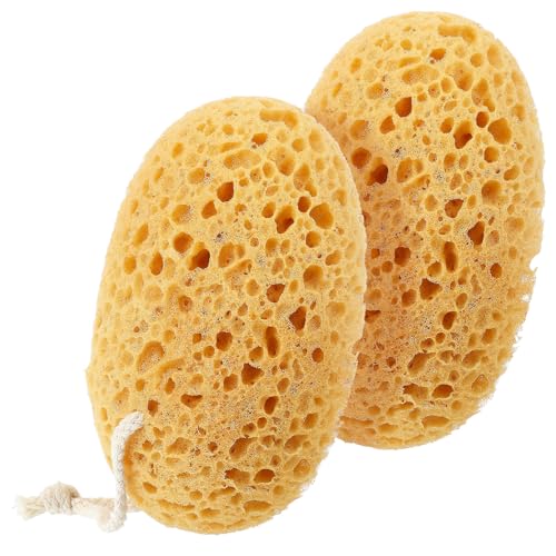 2 stukken bad sponzen, ultra-zachte, comfortabele gevoel met dichte schuim sponzen, grote scrub body spons voor zachte grondige reiniging voor gevoelige, droge huid