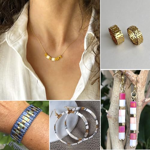 480Sc Rechthoekig 2 Holes Tila Kralen Zaad Kralen Synthetische Hematiet Carrier Kralen Flat Craft Kralen voor meerdere onderdelen armband ketting sieraden maken 4