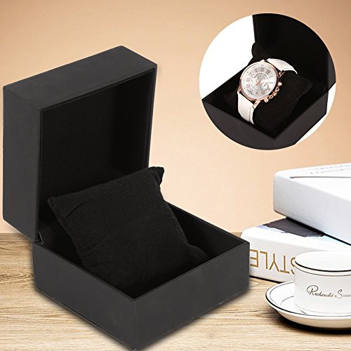 PU lederen horloge display geval armband armband sieraden opslag doos, zachte schuim Kussen Modieus ontwerp voor het vasthouden van horloges, armbanden en armbanden