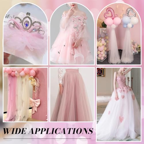 5m polyester mesh stof, 1,6m brede tule stof parel roze ademend mesh materiaal voor kleding voering sportkleding DIY crafting kostuum ontwerp 5