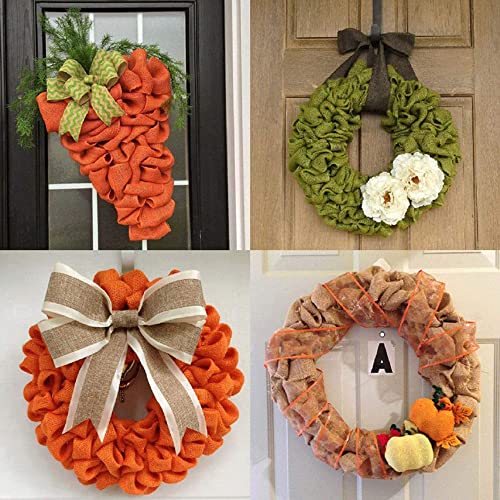 Jute Ribbon, 10m breed, 5cm breed, Lint voor Kerstmis, Decolint voor DIY Gift Wrapping ambachten, Trouwhuis Decoratie (10m per rol), Blauw 4