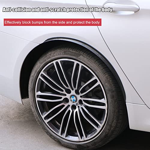 Auto Fender Breiding 2 Stukken 72 cm Carbon Fibre Car Wheel Breiding Mudguard Mudguard Universal Car Wheel Breiding Car Wheel Protection Decoration 5