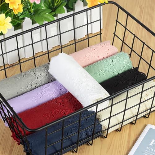 2 Yard 11cm Borduurwerk Cotton Lace Ribbon Lace Board Vintage Decoratieve Band Edges Lace Ribbons Kant stof Kant randen voor DIY ambachten Naaien bruiloft decoratie ambachtelijke decoratie, wijn rood 4