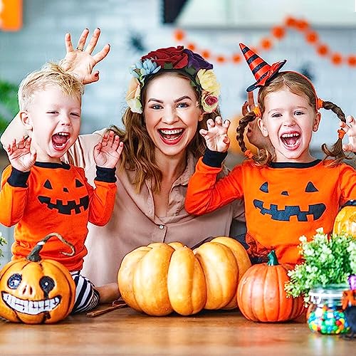 Vrouwen Halloween Rose Flower Headband Haarbanden Floral Headwear Leaf Hair Hoops Party Headdress Decoratie voor meisjes, Type 8 5