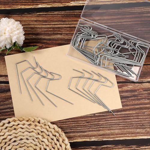 AIEX 50Pcs Kersthaken, metalen goothaken voor buiten Kerstverlichting Weerbestendig Kerstverlichting voor buitensnaar verlichting 4