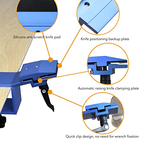 Messlijper Professional met 360° rotatie, 15° vaste hoek, Quick Clip Design, 6 Whetstones voor aluminiumlegering, roestvrij staal materiaal 3