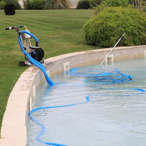 Lichtgewicht Backwash Slang Flat Been Versterkte Lozing PVC slang 40mm ID 40ft 0.8MPa voor Zwembad 4