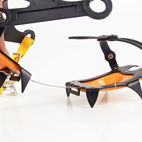 Ice Spikes, 10 tanden Ski gelaste ketting, Roestvrij staal, Universele Overlay, Elastische Sneeuwschoen Spikes, Geschikt voor buiten ski's, Ice, Wandelen, Bergsport, Lengte 5