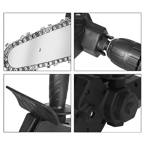 Yuecoom elektrosche boor-naar-zaagadapter,kettingzaagconverterset voor snijgereedschap voor houtbewerking (voor 6 inch elektrische boormachine) 5