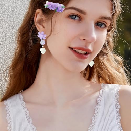 450Stuks 15 Styles Acryl Assorted Kralen Kit, Transparante bloemenbladkralen Maple Leaf Lily Rose DIY Craft Supplies voor Keychain armband ketting sieraden 5