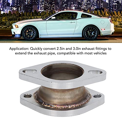 Uitlaat uitbreiding Flange, 2,5 inch tot 3 inch uitlaat uitbreiding Flange Adapter licht staal CNC die voor de meeste auto's machinaal bewerken 4