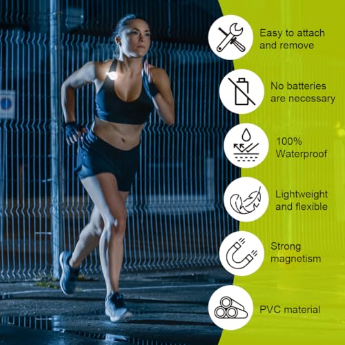 Verpakking van 6 Reflectieve Magnetische Clips, Night Safety Reflector voor Kleding, Rugzak, Pushchstoel 3