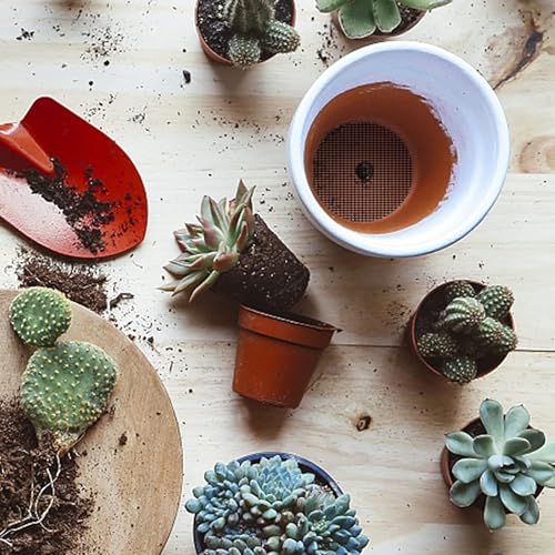 Flower Pot, Pack van 10 Fiberglass Black Drainage Grille 20 x 30 cm Vierkante raster Mat Bonsai Grid Bonsai Net Accessoires voor Tuin Outdoor Potted Planten Voorkomen dat de aarde van wegstromen 5