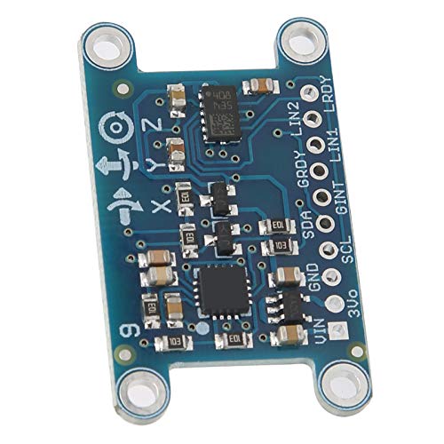 IMU Sensor Module, 9DOF sensormodule met Pins 3-Axis Gyroscoop + Acceleratie + Magnetische Veldbord 3-5V Set, voor Elektronische Onderdelen Industriële Elektrische 4