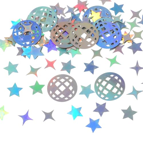 200 Stukken Star Disco Tabel Confetti Glitter Discobal Tafel Confetti Disco Party Decoratie voor 70s 80s Hippie Engagement Verjaardag Feest Favoreert Accessoires