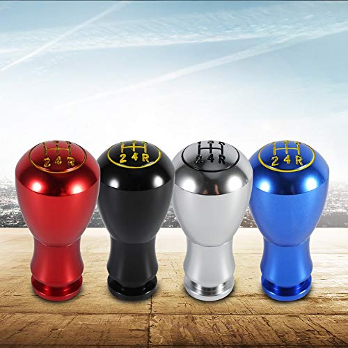 Universele Automatische Handleiding 5 Snelheid Gear Knob Aluminium Auto Gear Shifter Button Stick Head Lever 5