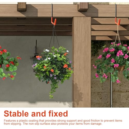 4 stuks S-type fietsophanging, voor bloemenhouder tot 5 cm dik, stabiele S-haken, groot voor het ophangen van fietsen, bloemenpotten, onderwijs 4