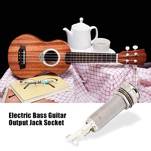 End Pin Output Jack Socket, 1/4 Inch Lange Thread voor Electric Bass Guitar 5