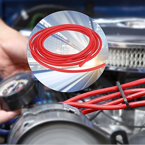 Auto Auto 4mm 5m Siliconen Vacuümbuis slang Silicon Tubing Universal(RED) 4
