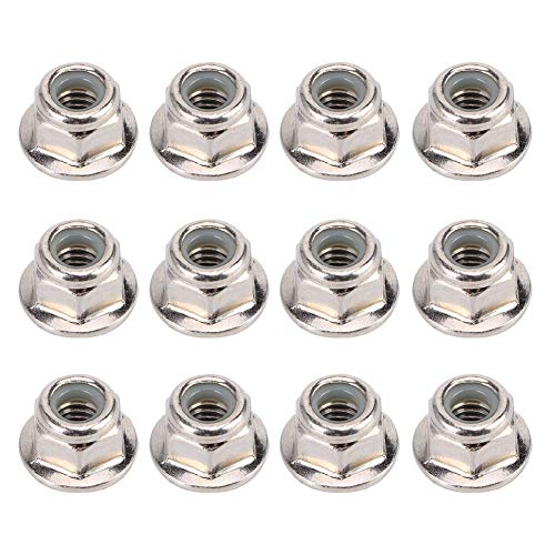 12PCS 4mm Anti-slip wiel slot Nut onderdelen geschikt voor Axial Traxxas TRX4 TRX6 SCX10 1/10 RC Model Car(Zilver)