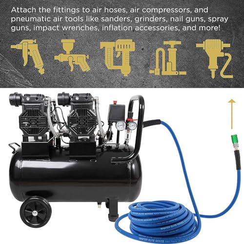 Universele aluminium lucht koppeling en Plug Kit 1/4 Inch NPT industriële snelle koppeling Kit voor verschillende toepassingen 4