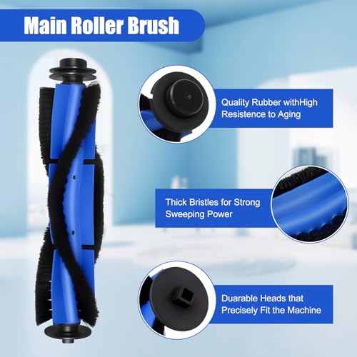 Roller Side Borstel Filter Kit voor Bagotte BG600 BG700 BG800 Robot Stofzuiger Vervanging Kit 4