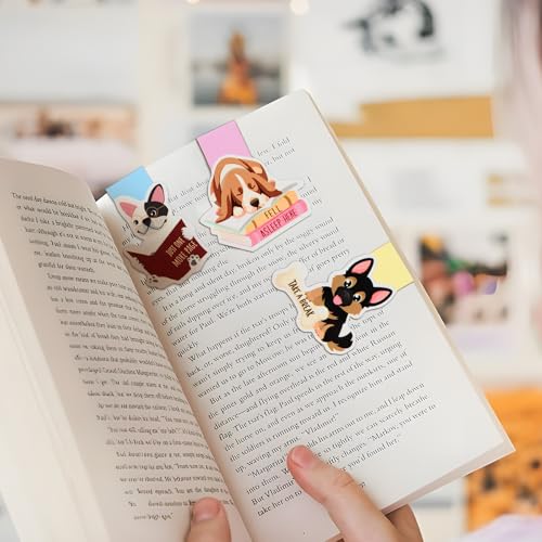 8Stuks Magnetische bladwijzers Honden Paw Magneet Page Markers Clip voor studenten Leraren Boek Lover School Home Office Reading Supplies 5