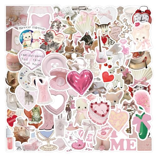 Coquette 100 stuks Sticker Set voor tieners Volwassenen Waterdicht Vinyl voor automotor Fiets Skateboard Snowboard Bagage Laptop Koffer Helm Motorfiets Computer