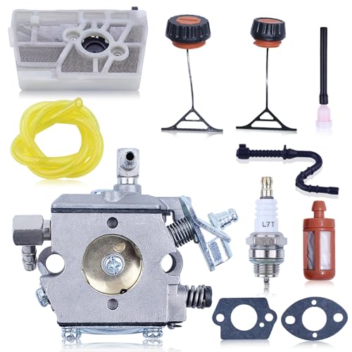 Brandstof voor Stihl 028 028AV 028SUPER 028AVSEQW 028AVSEQWB Vervangt Tillotson HU-4, met luchtfilter, oliefilter, olieslang, brandstofslang, bougie