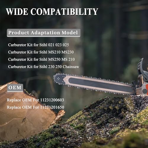 Carburator Air Filter Carb Reparatie Kit voor STIHL 021 023 025 MS210 MS230 MS250 MS 210 230 250 kettingzaag Vervangingsonderdelen 3
