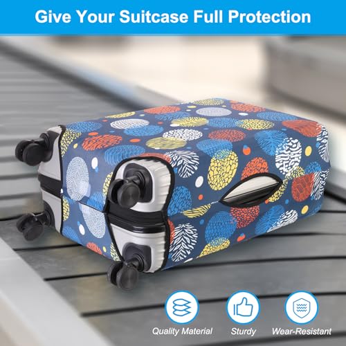 Bagagehoesjes, geschikt voor 52-24 inch Wasbare Elastische Suitcase Cover Beschermers, Scratch-Resistant Travel Bagagehoes voor Koffer, Vakantiereis, Multicolor 5