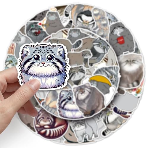 Manul Stickers voor tieners en volwassenen, 50 stuks, leuke Bunny, Vinyl Sticker Set, Auto, Motorfiets, Fiets, Skateboard, Snowboard, Bagage, Laptop koffer, Helm, Motorfiets, Computer 5