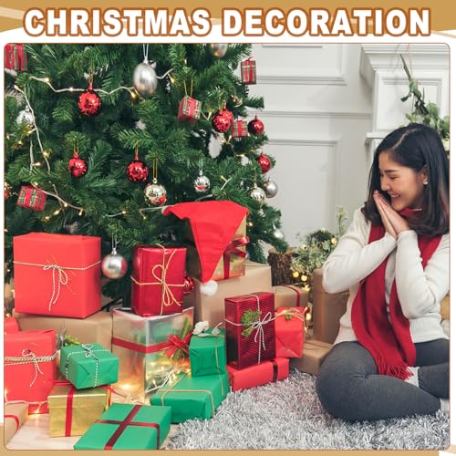 Cadeaupapier 38cm x 15m 70g/m2 Cadeauverpakking Papier Roll Cadeau Wrap Plain Wrapping Paper voor Poster Pin Board Cadeauverpakking Paper Light Red 5