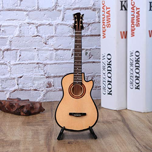 Instrument Model Decor, Miniatuur Akoestische Klassieke Gitaar Model Mini Houten Gitaar Bureaublad Decoratie Gifts(20cm) 3