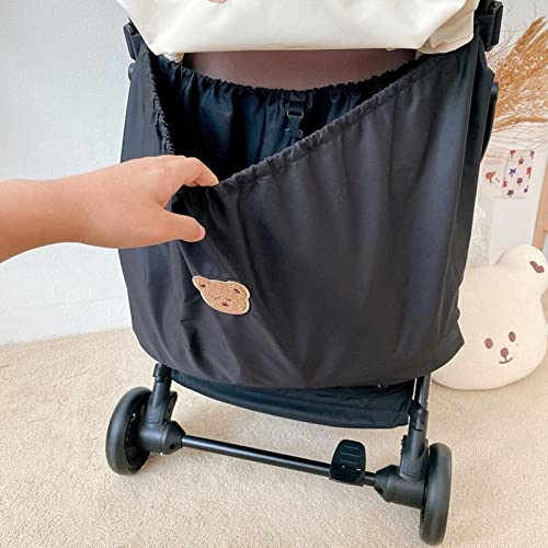 Kinderwagen Tas Organisator Elastische Grote Capaciteit Nylon Compact Ontwerp Kinderwagen Organisator Voor Baby Essentials Luier Partemonnee (Kleine Beer)