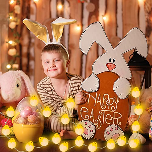 LED-stringlampen 20 LED's Paaseieren String verlichting 3 m met Timer Batterij Bediend, Paaseieren Pasen Decoratie voor Binnen, Paaseieren Party Decoratie Pasen Decoratie 4