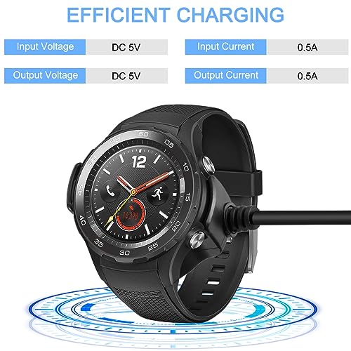 Oplader voor Huawei Watch 2/2 Pro, USB Charging Doctor Cable, Smart Watch Accessoires, Vervangingskabel opladen, Magnetische Base, 1 meter 5