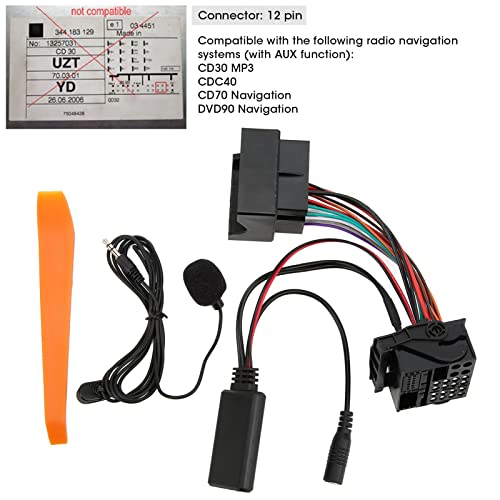 Bluetooth5.0 AUX IN adapter Telefoon afspelen Music Via Auto Radio Premium voor CD30 Mp3 CDC40 CD70 DVD90-Cd30 Bluetooth 3