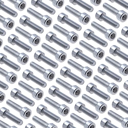 Cilinder Head Cap Schroeven M5x16 (Set van 10) A2 Roestvrij staal Hexagon Socket Allen Key Hex Schroef Bolts Thread bevestigingsmiddelen Cilindrische Heavy Duty Certified Standard DIN912 (5mm x 16mm) 5