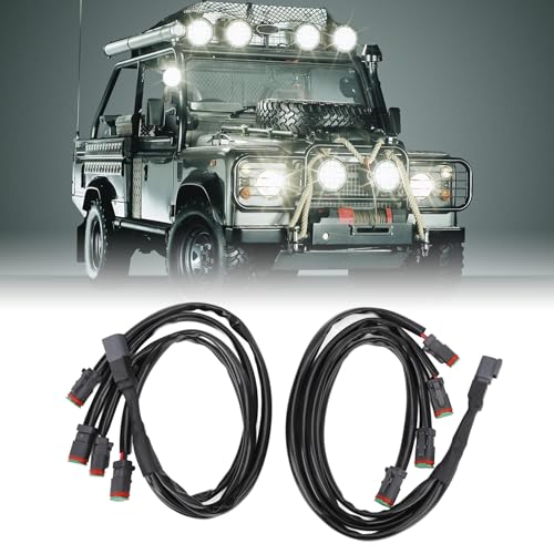 DT bedrading adapter, krachtige DT bedrading adapter splitter voor LED Light Bar, LED Cubes, LED werkverlichting (4 tot 1) 4