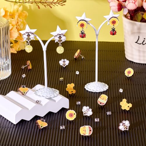 Hars houten oorbellen Charms Hangers voor sieraden maken DIY ketting armband