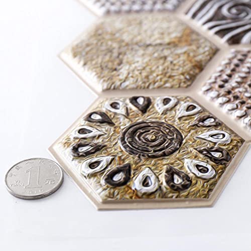 Verpakking van 5 3D Wandpanelen Zelfdragend behang PVC Wand Sticker Brick Tegels DIY Rustieke Self-Adhesive Stickers Living Room Decor 5