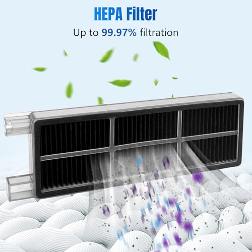 13 stuks vervanging Kit voor Moca Z50 Ultra/Z5/Z5 Pro Ultra Robot Stofzuiger, Accessoires Onderdelen 1 Roller Mop 4 Zijborstel 4 HEPA Filter 4 Stofzak 5